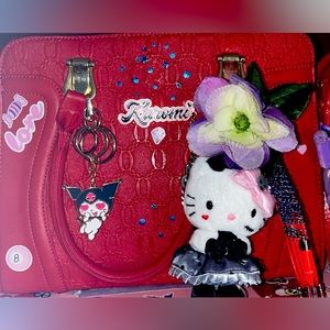 one of a kind hand painted designer bag